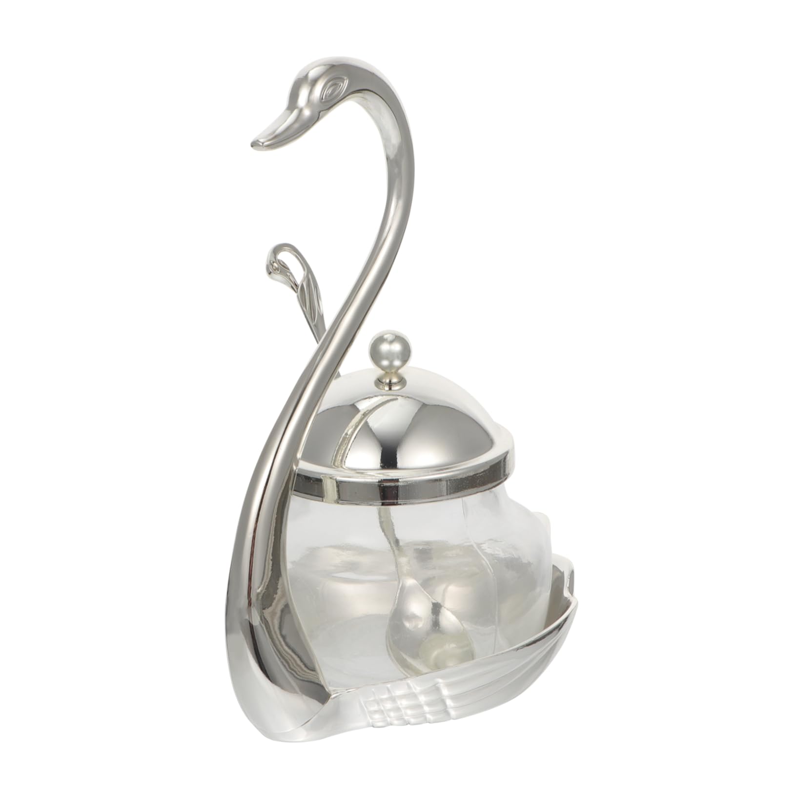 Amazon｜GRIRIW シーシースワン形状の調味料ポット ガラス製 亜合素材